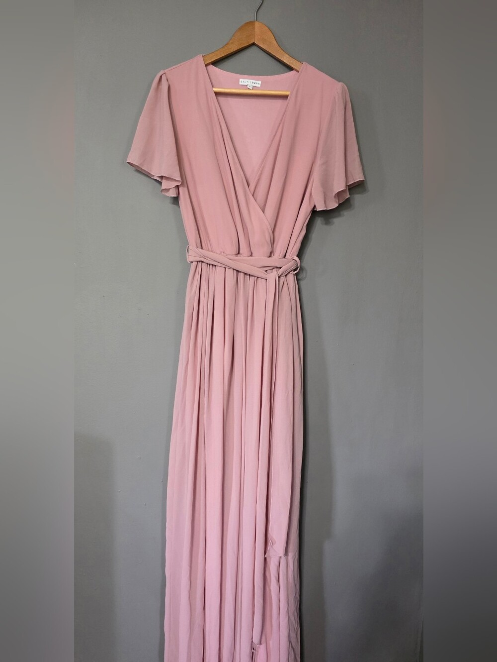 Baltic Born Kristina Blush Maxi‎ Dress Bump Friendly Wedding Pictures Womens L